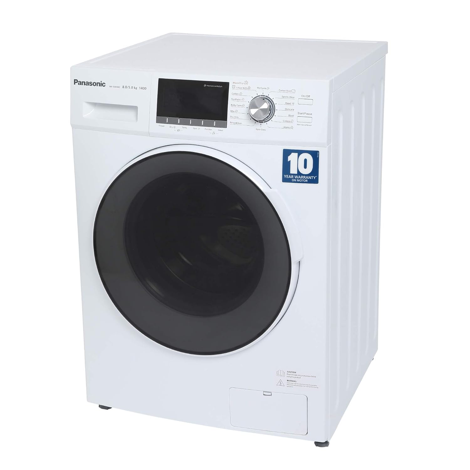 FullyAutomatic Front Loading Washer Dryer Machine Panasonic 8 kg