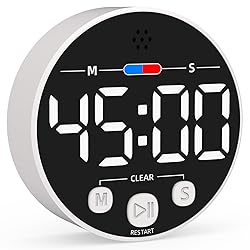 Large LED Digital Timer, Magnetic Countdown Loud