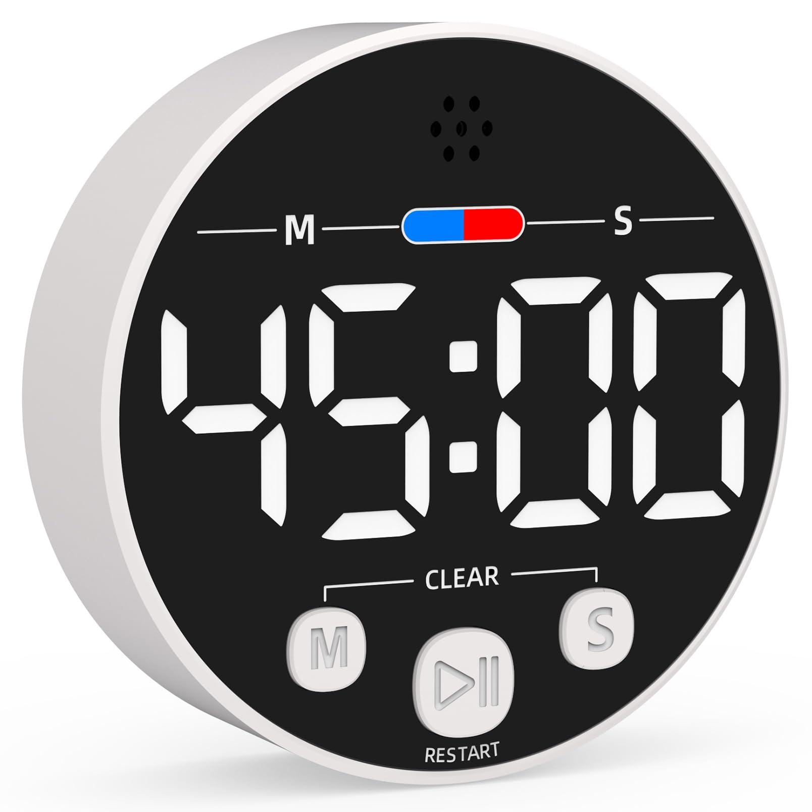 Large LED Digital Timer, Magnetic Countdown Loud