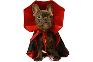 PUOYIS Dog Cat Vampire Cloak Costume for Small Medium Large Dogs Cats, Halloween Dog Costumes Cat Vampire Cloak