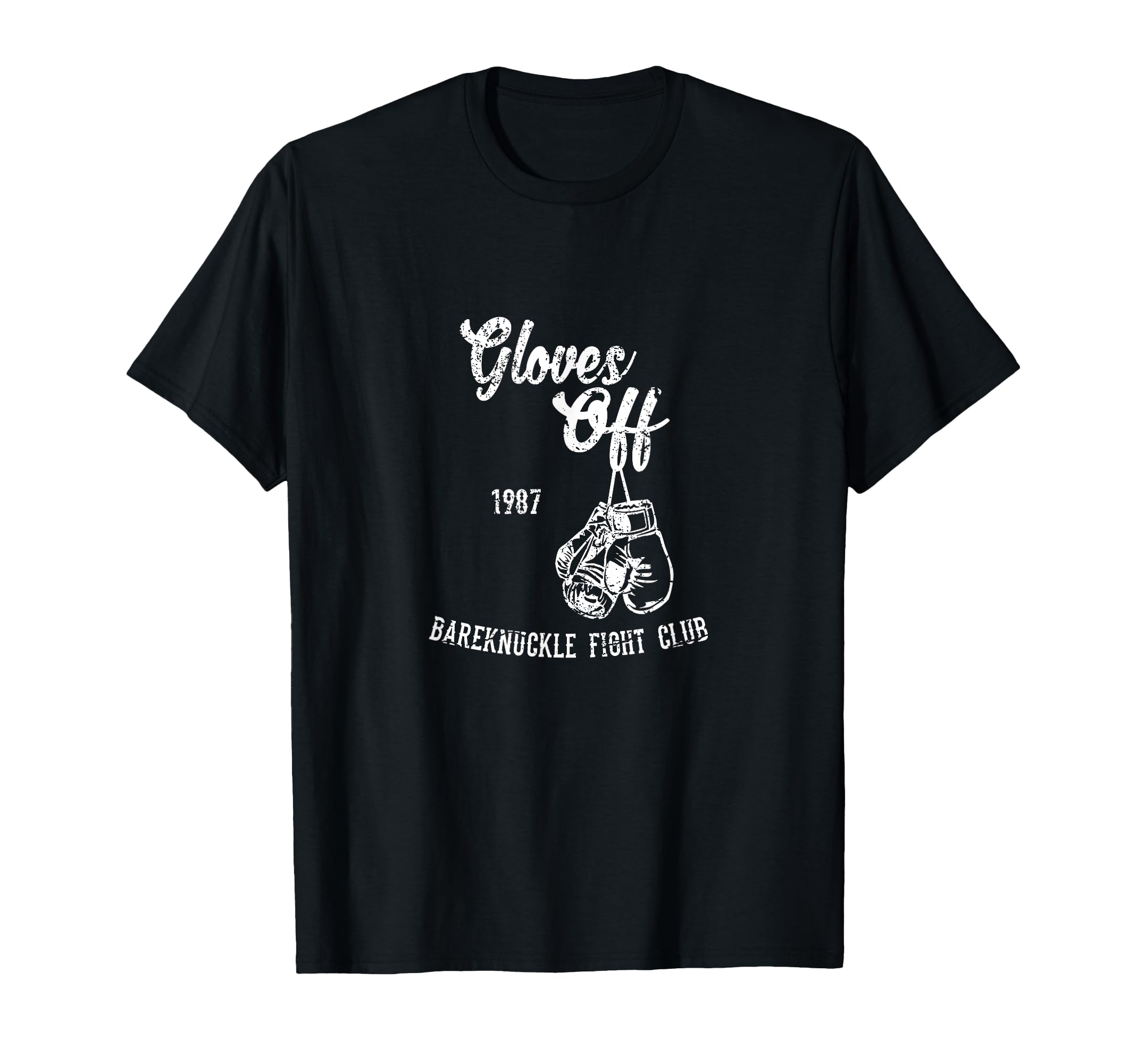 Gloves Off Bareknuckle Boxing Fight Club Design T-Shirt