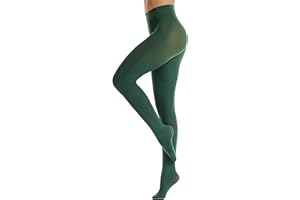 Frola Women's 80 Denier Soft Semi Opaque Solid Color Footed Pantyhose Tights