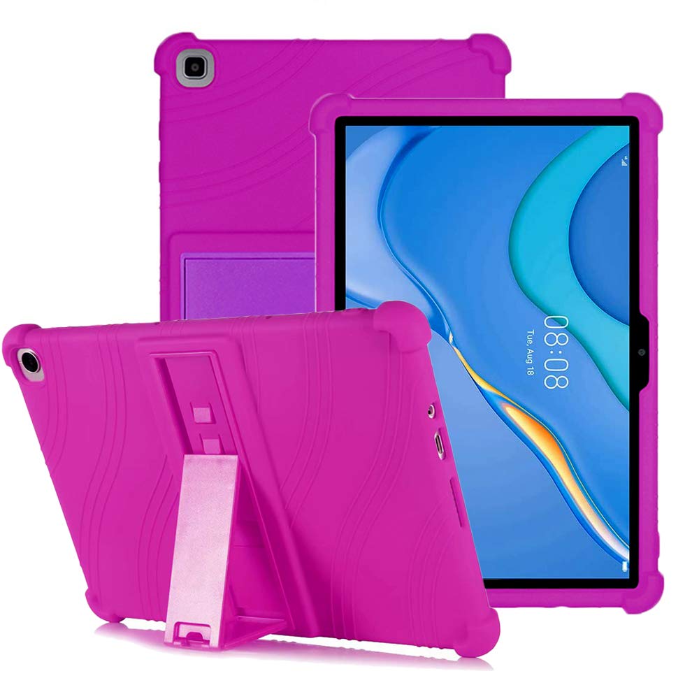 YGoal Silicone Case for Huawei MatePad T 10/Honor Pad X8 10.1- Light Weight Kids Friendly Soft Shock Proof Protective Cover for Huawei MatePad T10, Purple
