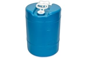 LEGACY PREMIUM 15 Gallon Emergency Water Storage Barrel - Preparedness Supply - Water Tank Drum Container - Portable, Reusable, BPA Free, Food Grade Plastic (1 Tank)