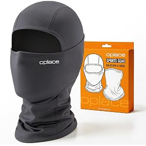 Motorcycle Balaclava Face Mask, Breathable Sweat-Wicking Ski Mask Shiesty, 3D Ergonomic No-Slip Under Helmet for Men/Women