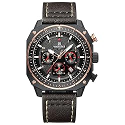 NAVIFORCE Fashion Leather Band Watches for Men