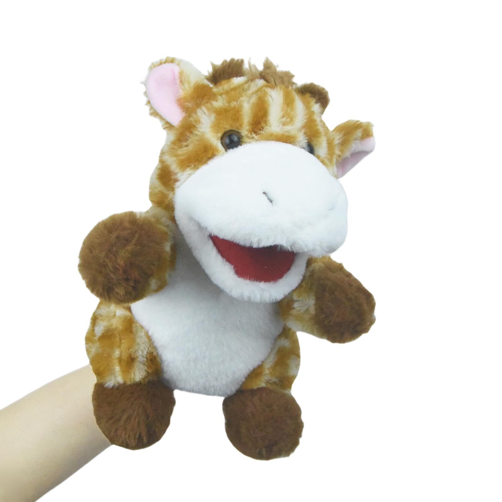 lilizzhoumax Giraffe Hand Puppet Plush Toy, Stuffed Zoo Animal Plush Cute Role-Playing, Child Interactive Early Education Toys Home Decoration Gift for Kids Boys Girls Age 4 5 6 7 8 — image 1