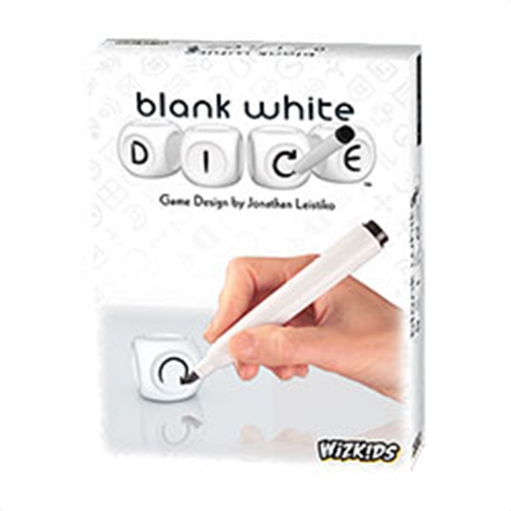 WIZKIDS Blank White Dice Game, Board Game
