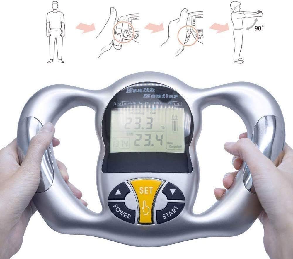 Electronic Digital Handheld BMI Monitor, Analyzer Machine Body Fat, Weight Loss/Fitness Monitoring Device