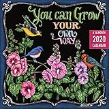 You Can Grow Your Own Way 2020 7 x 7 Inch Monthly Mini Wall Calendar by Hopper Studios, Artworks Pai by 