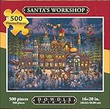 Eric Dowdle Folk Art Puzzle Santa's Workshop 500 Pieces 16