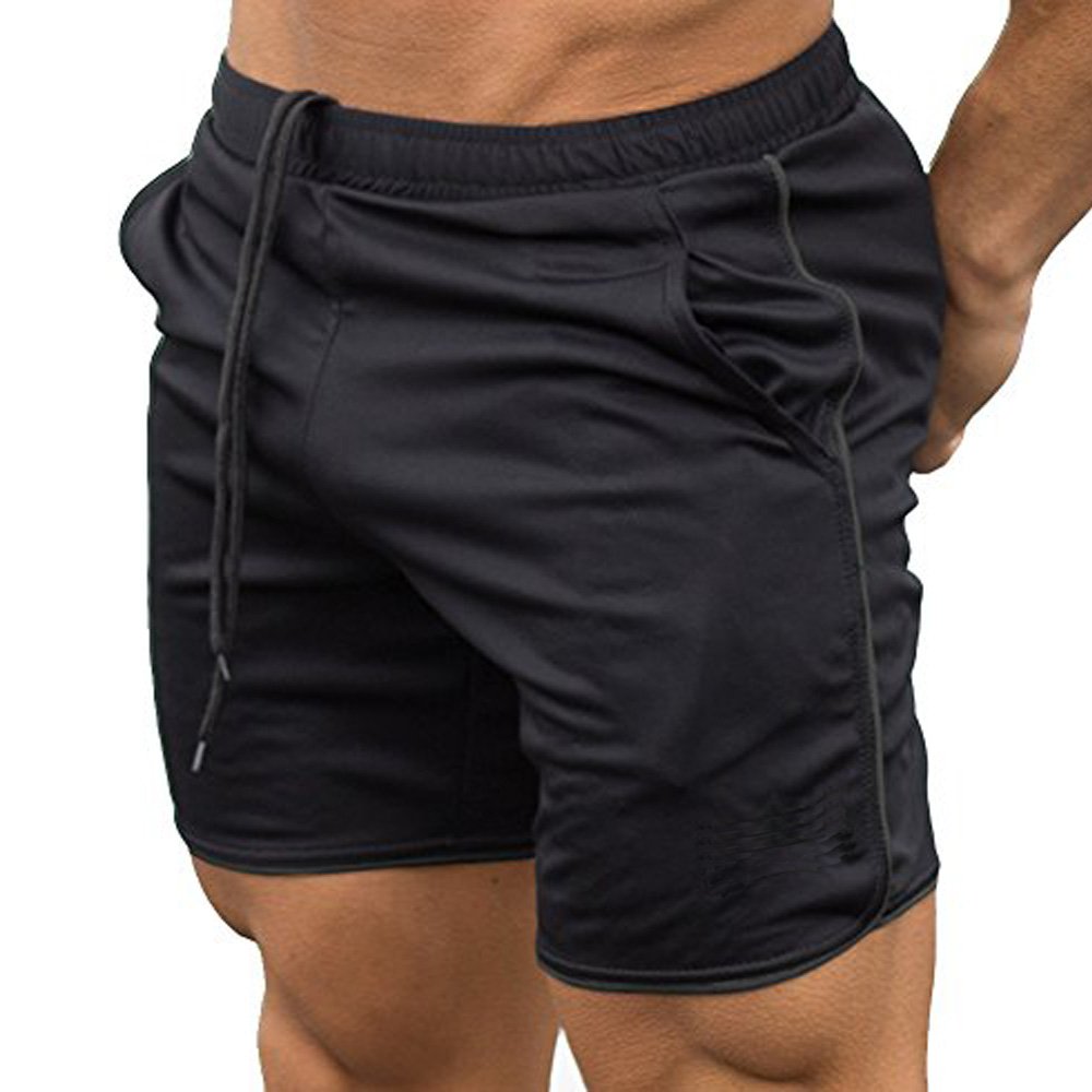 EVERWORTH Men's Gym Workout Boxing Shorts Running Short Pants Fitted