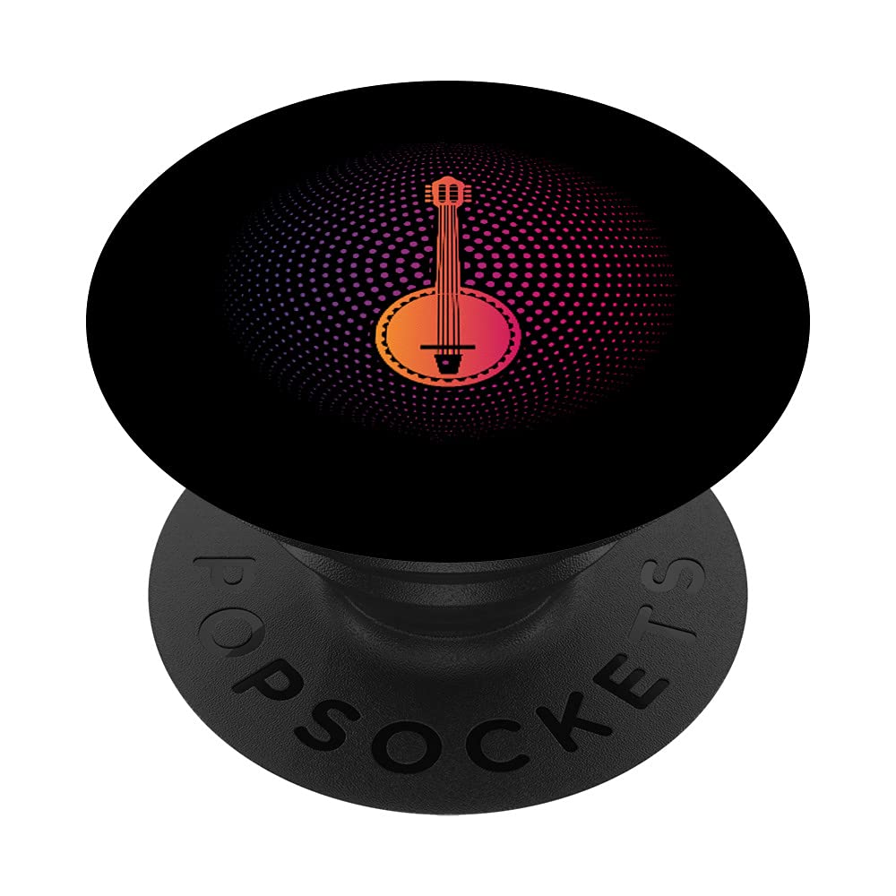 Banjo Bluegrass Musical Instruments Banjo Guitar PopSockets Swappable PopGrip