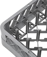 NISBETS Vogue Plate Dishwasher Rack Grey 100x500x500 mm Commercial Use view 3