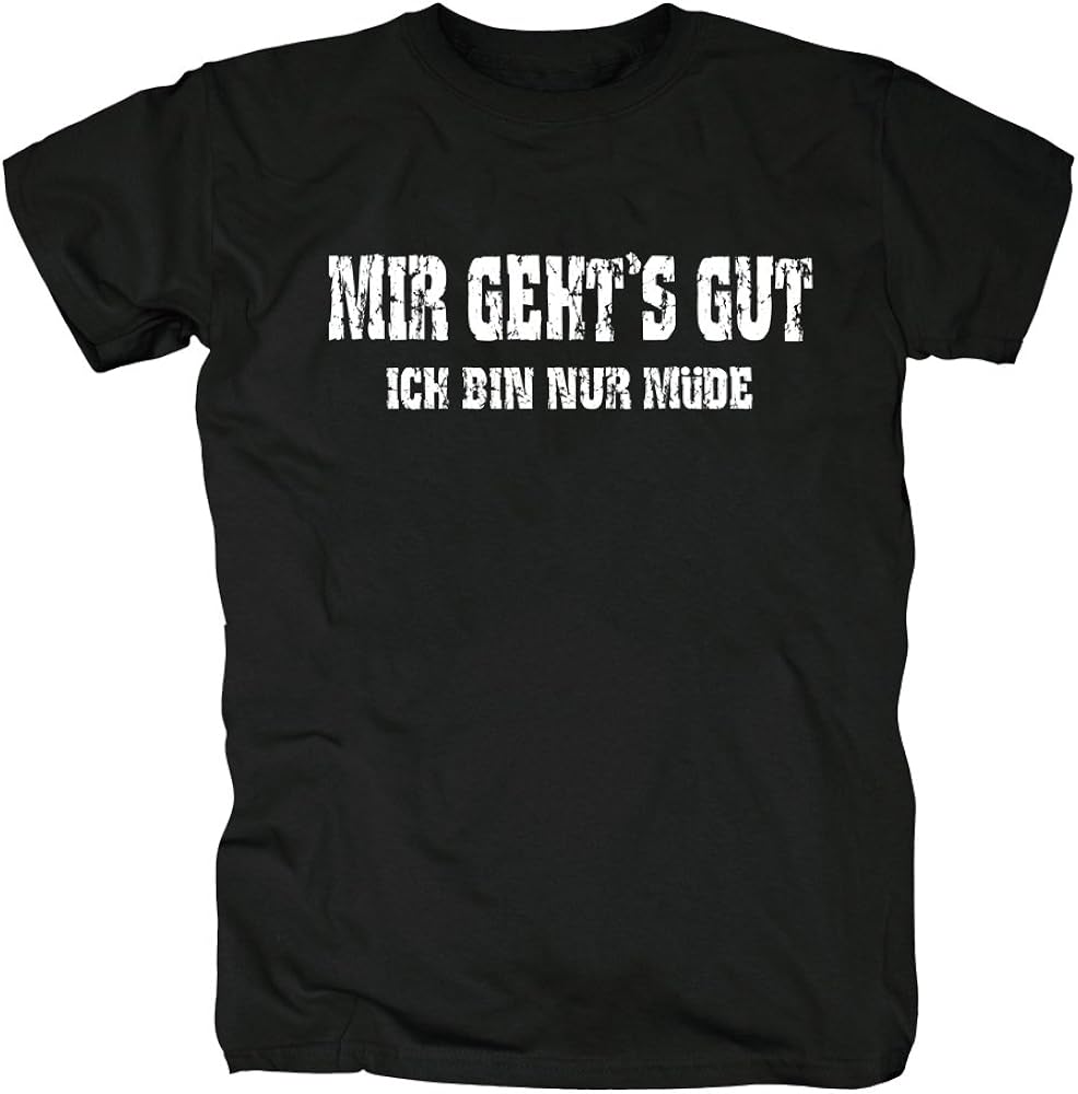 TSP Mir geht`s gut Camiseta para Hombre TShirt Amazon.es Ropa y accesorios