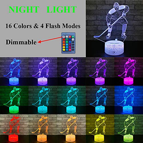 image for FlyonSea Kids Ice Hockey Gifts,Ice Hockey Toys 16 Color Changing Kids 