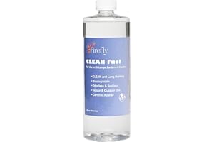 Firefly Kosher Clean Fuel Lamp Oil - Smokeless, Virtually Odorless, and - Long-Lasting Burn Time for Indoor & Outdoor Lamps - 32 Ounces - Made in USA