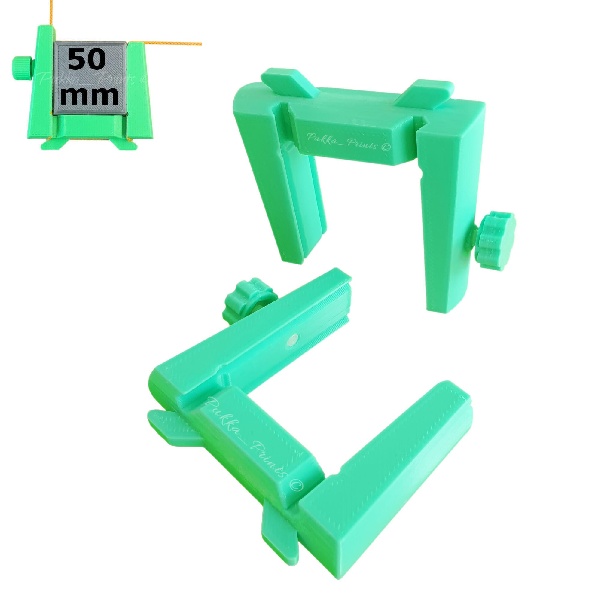 Dori Line Blocks for 50mm Profiles Set of 2 for Wall Building Brickies String Line