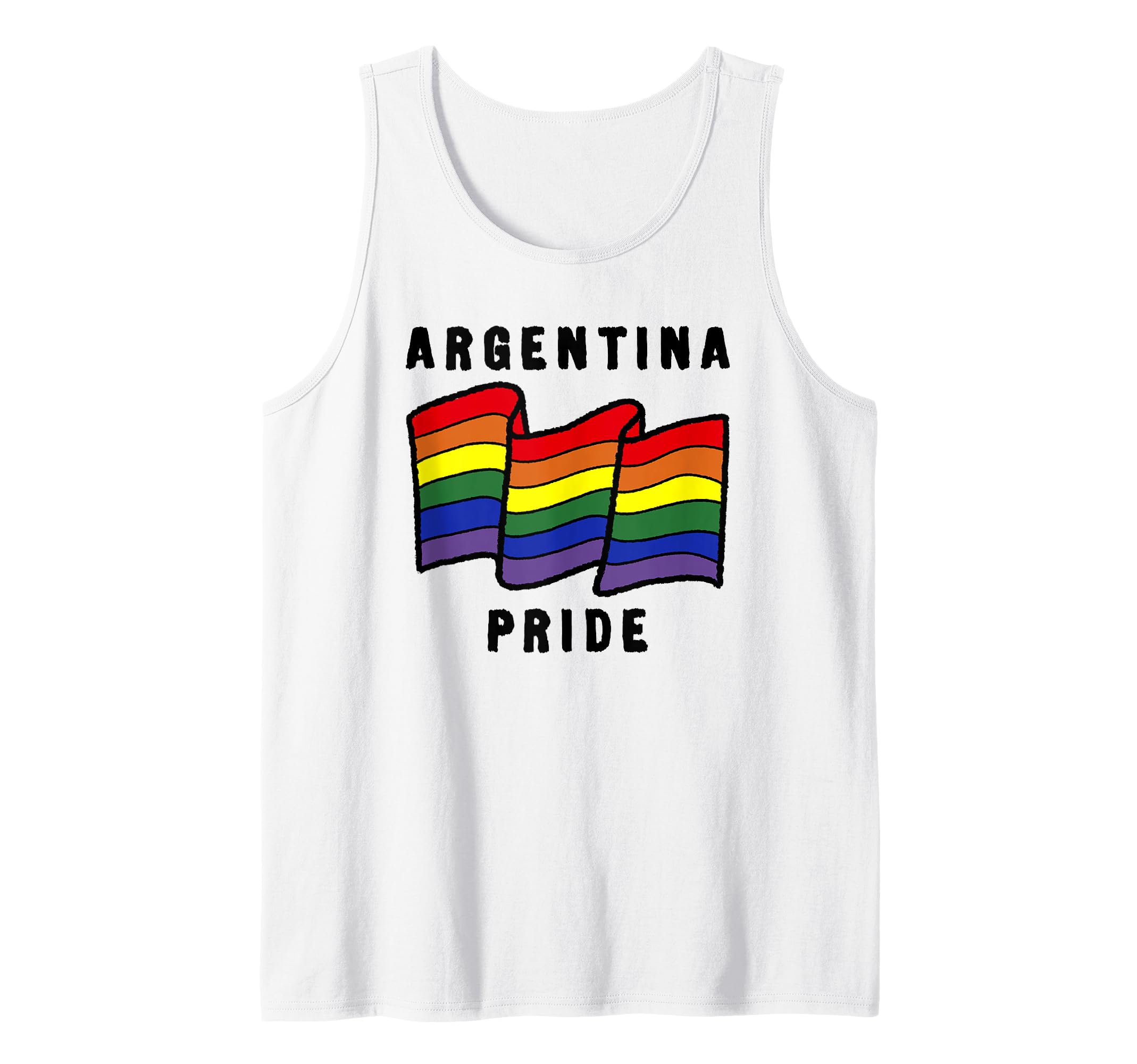 Fifth Sun Argentina Pride Sketched Flag Tank Top