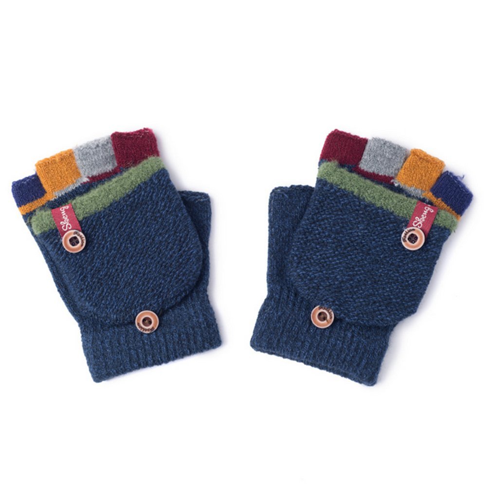 Autumn and Winter Baby Warm Gloves Child Knitted Mittens, 3-6 years old