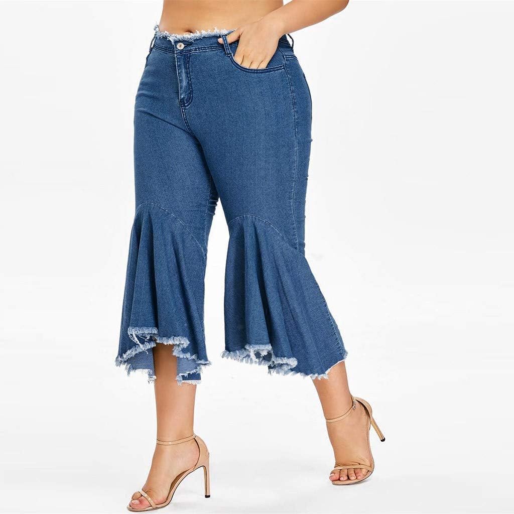 ruffle jeans plus size