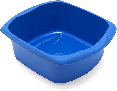 Addis Large Rectangular Washing Up Bowl 9.5 L cobalt blue UK made