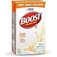 Boost Very High Calorie Nutritional Drink, Very Vanilla, 8 Ounce Box, Pack of 27