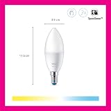 WiZ Smart Colour & White E14 Candle Light Bulb 40W WiFi Alexa Google HomeKit view 5