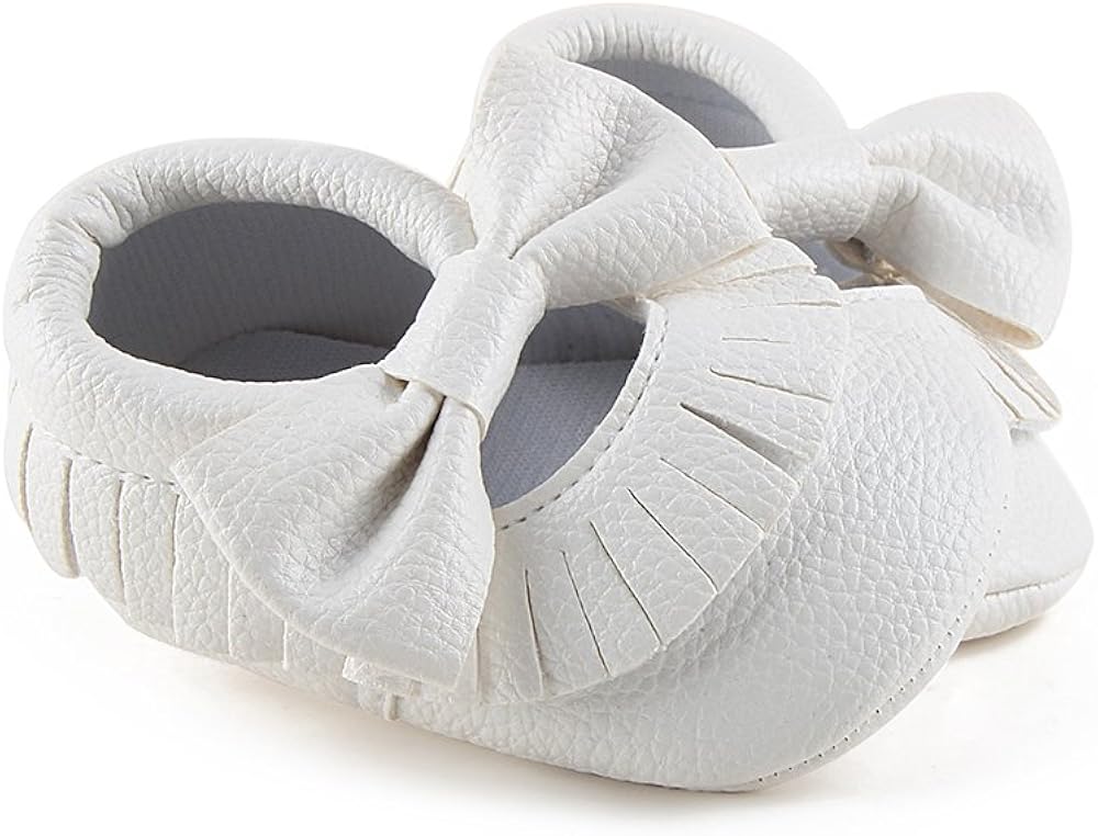  | Delebao Infant Toddler Baby Soft Sole Tassel Bowknot Moccasinss Crib Shoes | Slippers
