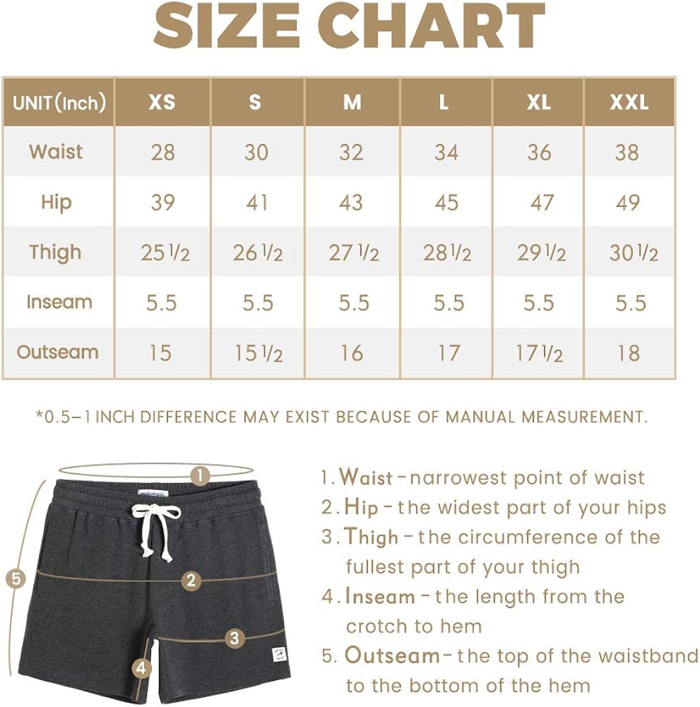 maamgic Mens Athletic Gym Shorts 5.5" Elastic Waist Casual Pajama Pocket Jogger Men Workout Short Pants at  Men’s Clothing store