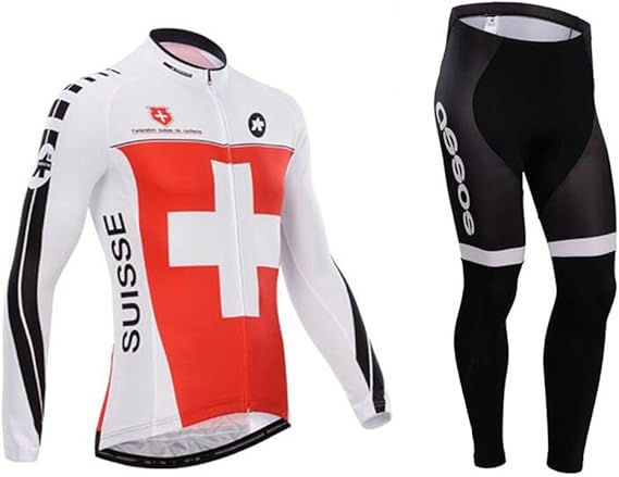 Amazon Co Jp サイクリングジャージ サイクルウェア裏起毛 2点セット春秋冬 長袖 ロードバイク 上下 メンズ アウトドア保温 自転車服 防寒 運動 服 ファッション小物