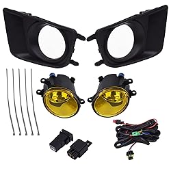 SEBLAFF 2-Pack Amber Clear Lens Fog Lights Assembly