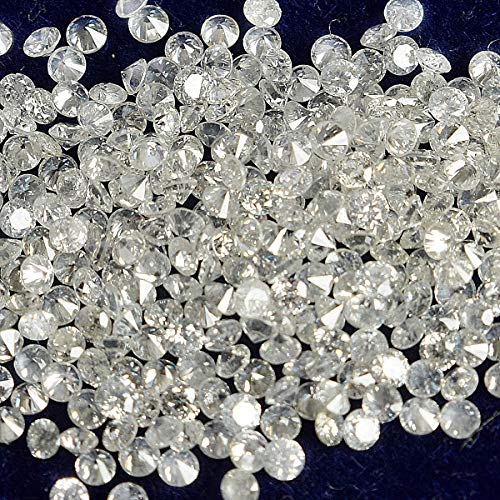 GEMHUB Natural Diamond 1 Ct Lot VVS-VS Clarity DEF Color 50 Pcs Diamonds for Jewelry Making