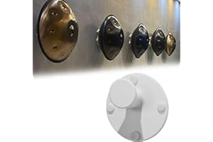 Handpan Drum Wall Mount, Steel Tongue Drums Hanger with Rubber Buffers, Premium Hand Drum Holder Hand Pan Wall Mount for Hand