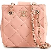 WHAT GOES AROUND COMES AROUND Women's Pre-Loved Chanel Pink Lambskin Shopping Clutch