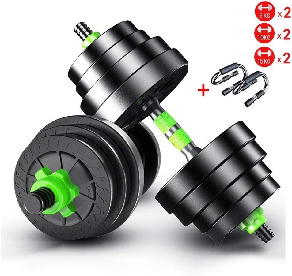 DJ Home Dumbbells Set for Weightlifting and Body Building Hex Rubber Weights Workout Adjustable Dumbbells Set Metal Ergonomic Handles Prevent Rolling and Injury