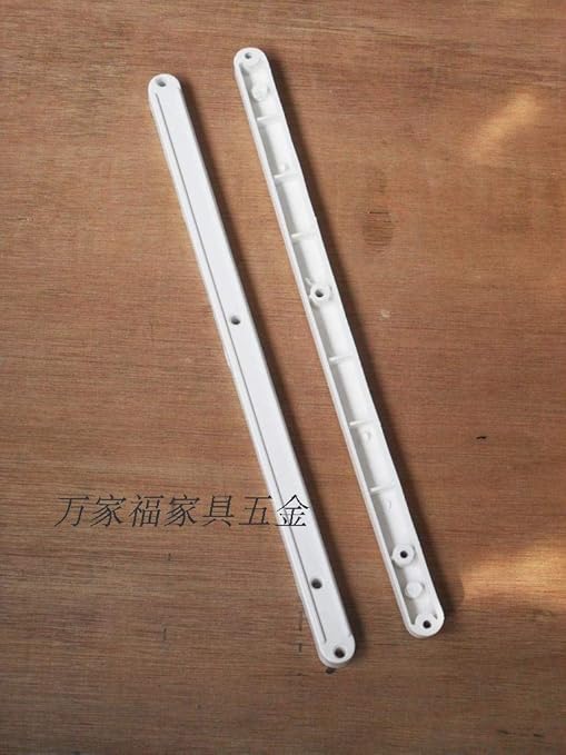 2pcs Plastic Drawer Runners Slides Track 295mm Two Section Rail