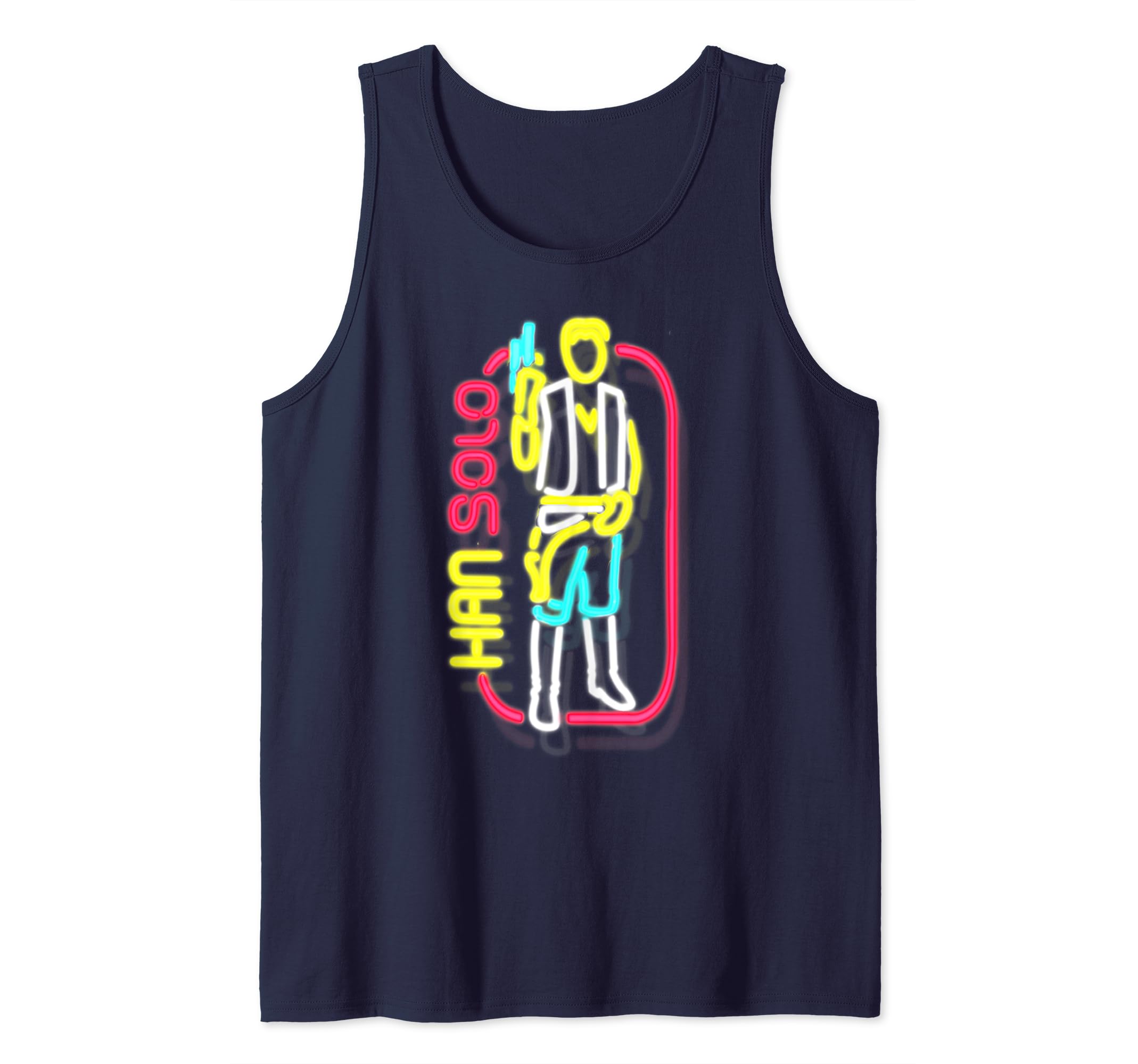 Star Wars Han Solo Neon Club Sign Tank Top
