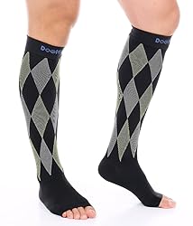 Doc Miller Open Toe Compression Socks, 30-40