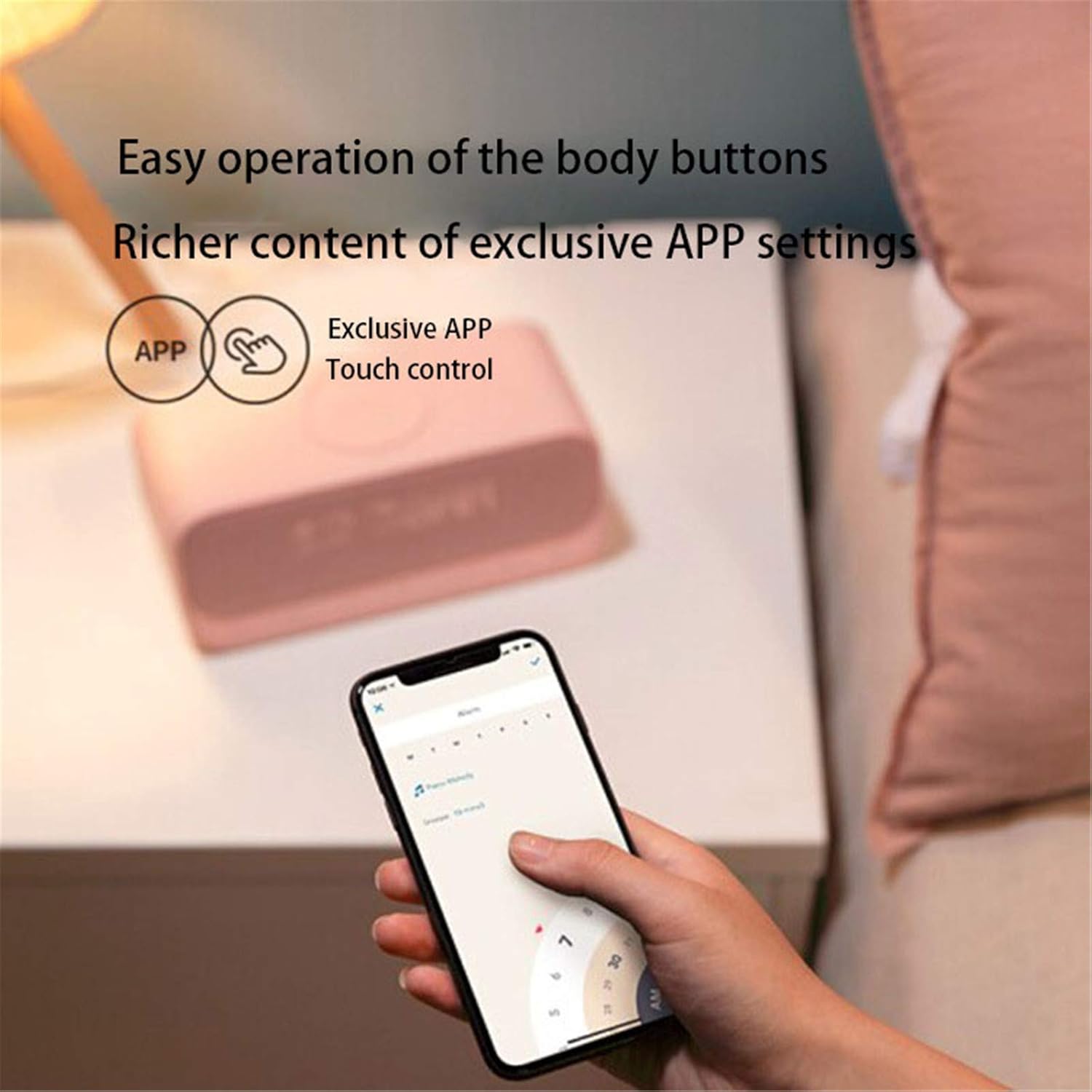 Amazon Co Jp Usbワイヤレス充電 ウェイクアップbluetoothスピーカーアラームクロックステレオサウンドfmラジオホワイトノイズ Iphone Samsung ブルートゥースハンズフリー Jiameimei Color Size ホーム キッチン