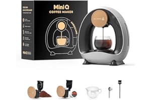 MINI Q 2-in-1 Single Serve Coffee Maker - Brew K-Cups or Ground Coffee (4-8 oz) - Compact Americano Coffee Brewer with Reusab