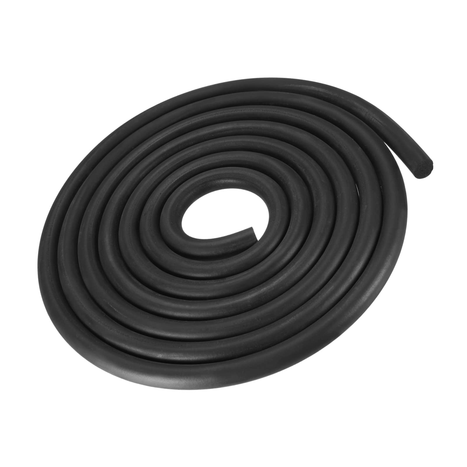 METALLIXITY Weather Stripping (13mmx9.8 Feet) 1Pcs, Foam Rubber Door Seal Strips - for Home Door Window, Black