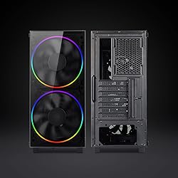 Gaming Case Mid-Tower with Tempered Glass Side