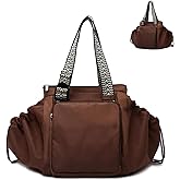 Everyday Tote Bag,15 Smart Pockets,Essential Tote Bag,4 Way Convertible Backpack, 2026 New Multifunctional Travel Bag (coffee)