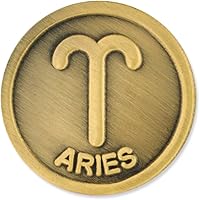 PinMart Antique Gold Color Plated Zodiac Symbol Lapel Pin