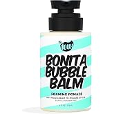 The Doux BONITA BUBBLE BALM Foaming Pomade, Cream-to-Foam Styler, 8 oz | Lightweight Mousse Alternative with High Shine, Frizz Control &amp; Definition, For Curly &amp; Wavy Hair, Silicone-Free