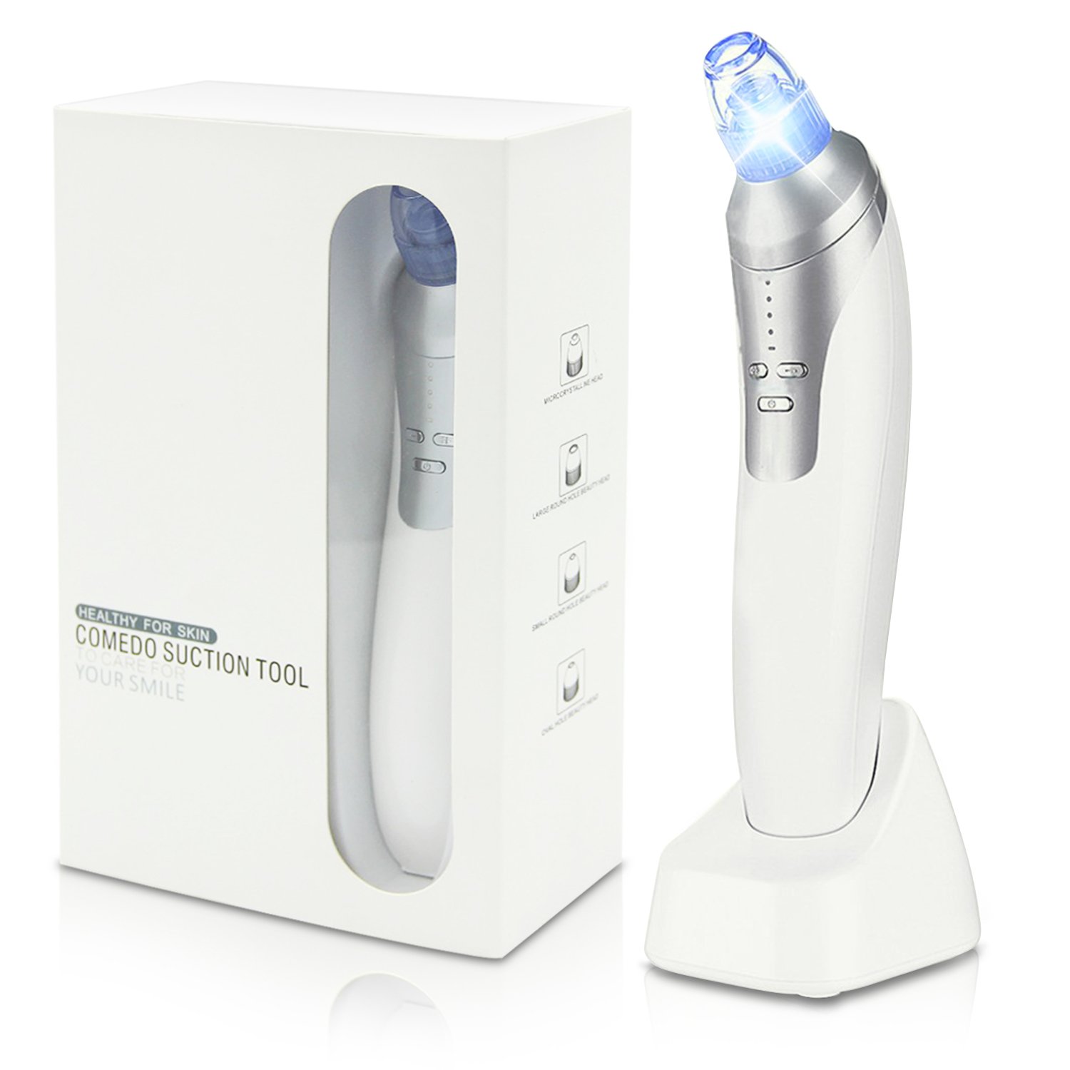 Trehai Aspirador Succionador de Puntos Negros Electrico Limpiador Facial de Poro Limpiar