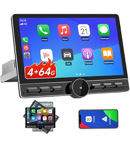 Amazon.com: 10.6 Inch Android 13 Double Din Car Radio [4GB RAM +