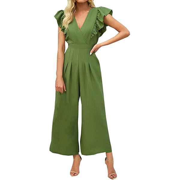 Amazon.com: Sinzelimin Womens Romper Jumpsuit Fashion Solid Color