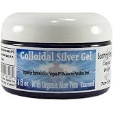 Superior Colloidal Silver Gel Big 4 oz Jar, Aloe Vera &amp; 100 PPM 99.99% Ag